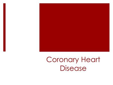 Coronary Heart Disease. Coronary Heart Muscle  Coronary arteries and veins are found within heart muscle  Blood Clots  Coronary thrombosis  Coronary.