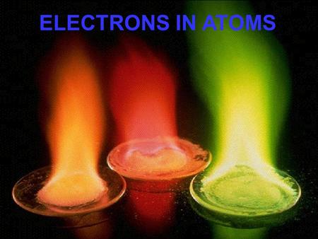ELECTRONS IN ATOMS.
