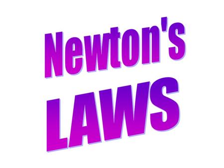 According to Newton's first law... An object at rest will remain at rest unless acted on by an unbalanced force. An object in motion continues in motion.