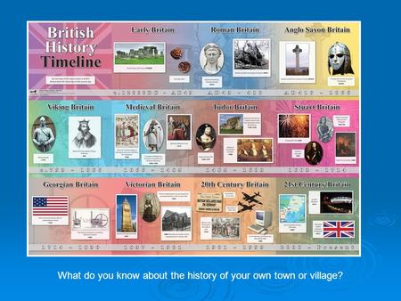 What do you know about the history of your own town or village?