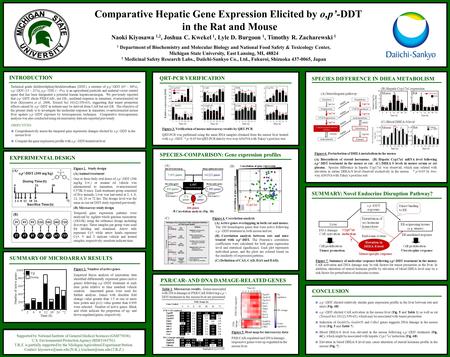 Comparative Hepatic Gene Expression Elicited by o,p’-DDT in the Rat and Mouse INTRODUCTION Technical grade dichlorodiphenyltrichloroethane (DDT), a mixture.
