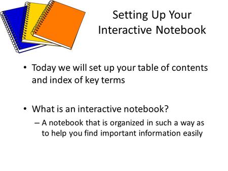 Setting Up Your Interactive Notebook