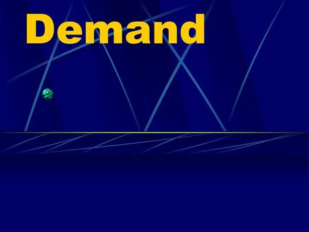 Demand. Supply and Demand Economics in a market economy, at its most basic & fundamental form is SUPPLY & DEMAND.