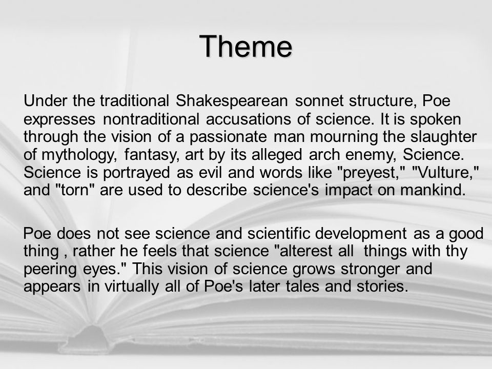 Sonnet: To Science
