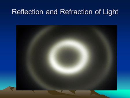 Reflection and Refraction of Light