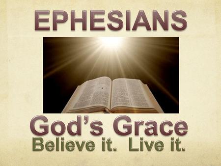 In him you also, when you heard the word of truth, the gospel of your salvation, and believed in him, were sealed with the promised Holy Spirit ~Eph.