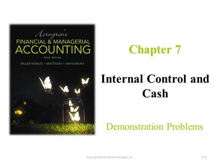 Chapter 7 Internal Control and Cash