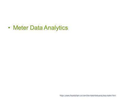 Meter Data Analytics https://store.theartofservice.com/the-meter-data-analytics-toolkit.html.