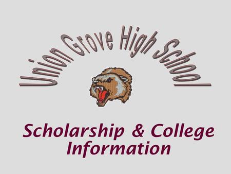 Scholarship & College Information. Enter this number Text this message Join The UGHS Senior Class of 2016 SCHOLARSHIP Newsletter!
