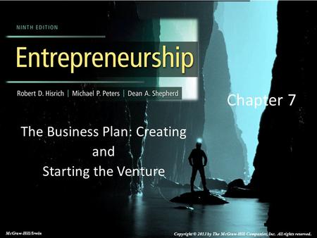 The Business Plan: Creating and Starting the Venture