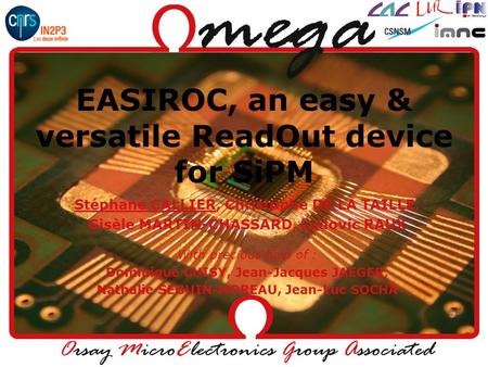 EASIROC, an easy & versatile ReadOut device for SiPM