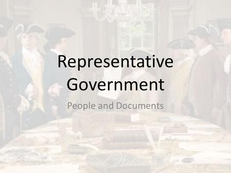 Representative Government