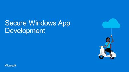Secure Windows App Development. Authentication.