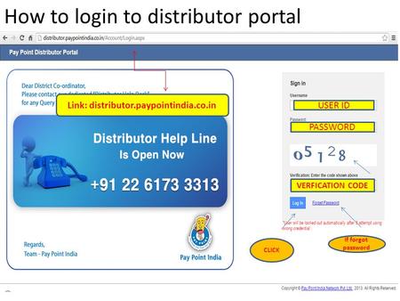 How to login to distributor portal