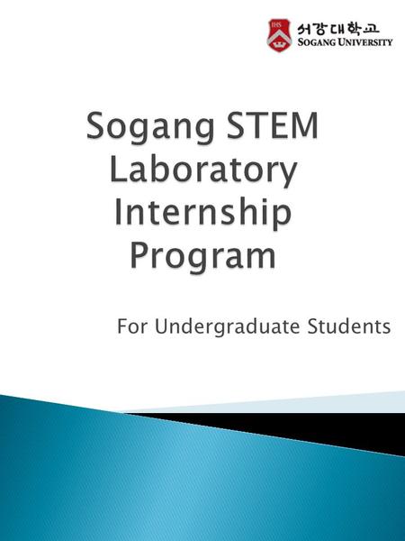 Sogang STEM Laboratory Internship Program