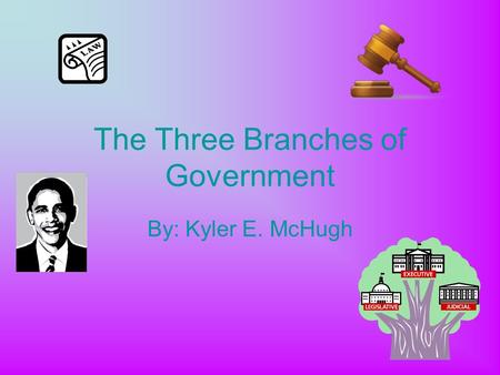 The Three Branches of Government By: Kyler E. McHugh.