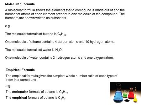 What is butane's chemical formula?