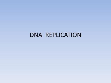 DNA REPLICATION. DNA replication video DNA and Chromosomes In _________cells, DNA is located in the cytoplasm. Most prokaryotes have a __________ DNA.