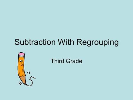 Subtraction With Regrouping Third Grade. What do you do when you are asked to subtract a large number from a smaller number? 54 -27.