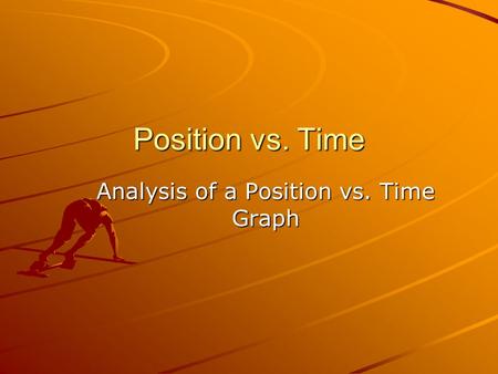 Analysis of a Position vs. Time Graph