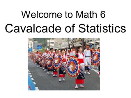 Cavalcade of Statistics