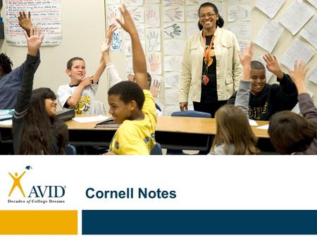 Cornell Notes. Why do we have to take notes? Four Parts of Cornell Notes 1. Note Taking – Taking notes in class 2. Note Making – Making my notes usable.