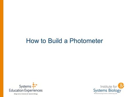 How to Build a Photometer. Building A Photometer At the heart of any of these devices is a PHOTORESISTOR. It’s a resistor which changes because of the.