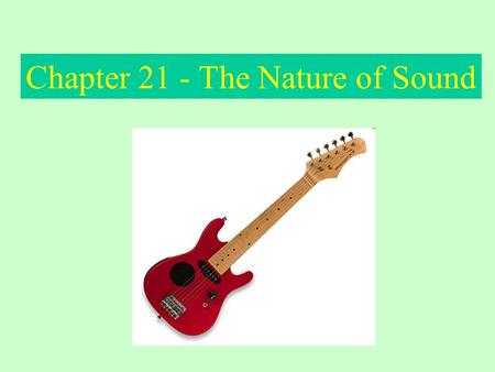 Chapter 21 - The Nature of Sound. Sound is produced by ________________ which are the complete _____________________ motion of an object Sound travels.