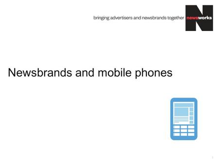 Newsbrands and mobile phones