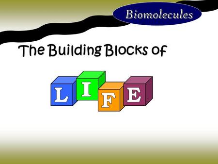 The Building Blocks of. In your table groups make as many observations as you can about the diagram on the left.