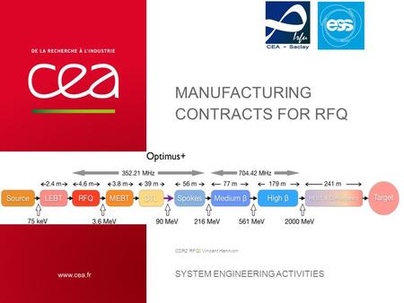 Manufacturing contracts for RFQ
