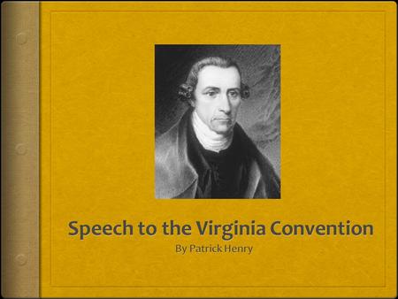 Speech to the Virginia Convention