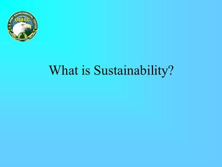 What is Sustainability?. Overview Definitions Concept Translation Origin Utility.