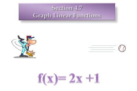 f(x)= 2x – 15 f(-4)= 2(-4) – 15 f(-4)= (-8) – 15 f(-4)= -23.