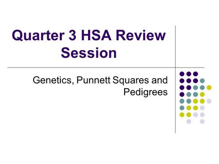 Quarter 3 HSA Review Session