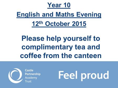 Please help yourself to complimentary tea and coffee from the canteen