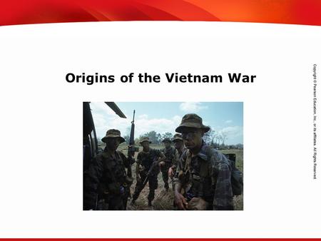 TEKS 8C: Calculate percent composition and empirical and molecular formulas. Origins of the Vietnam War.