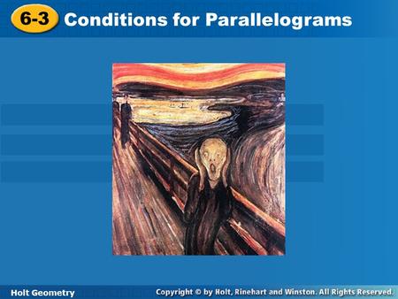 Conditions for Parallelograms