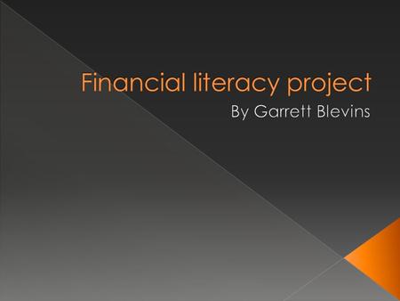 Financial literacy is defined as understanding how to manage money effectively. Financial literacy is the knowledge and skills to make informed decisions.