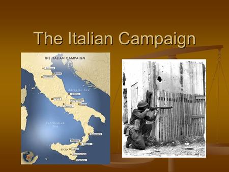 The Italian Campaign. Background German and Russian Troops German and Russian Troops German troops faced disaster in Russia. German troops faced disaster.