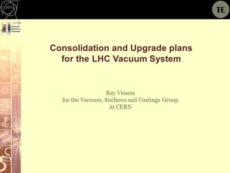 Consolidation and Upgrade plans for the LHC Vacuum System
