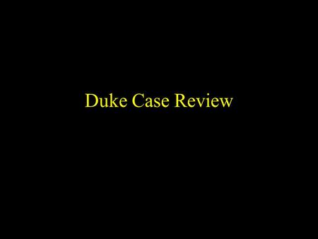 Duke Case Review. Patient’s History HPI: 52 year old woman presents with two weeks of diplopia and headache. Physical exam: Left partial sixth nerve palsy.