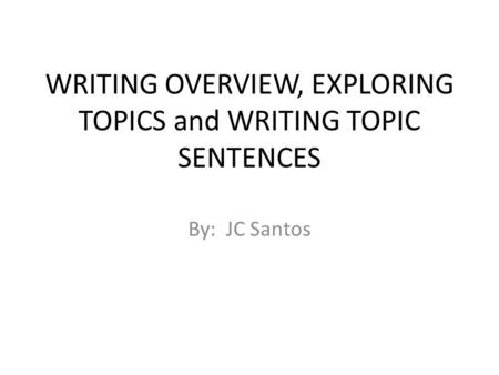 Exploring writing : sentences and paragraphs