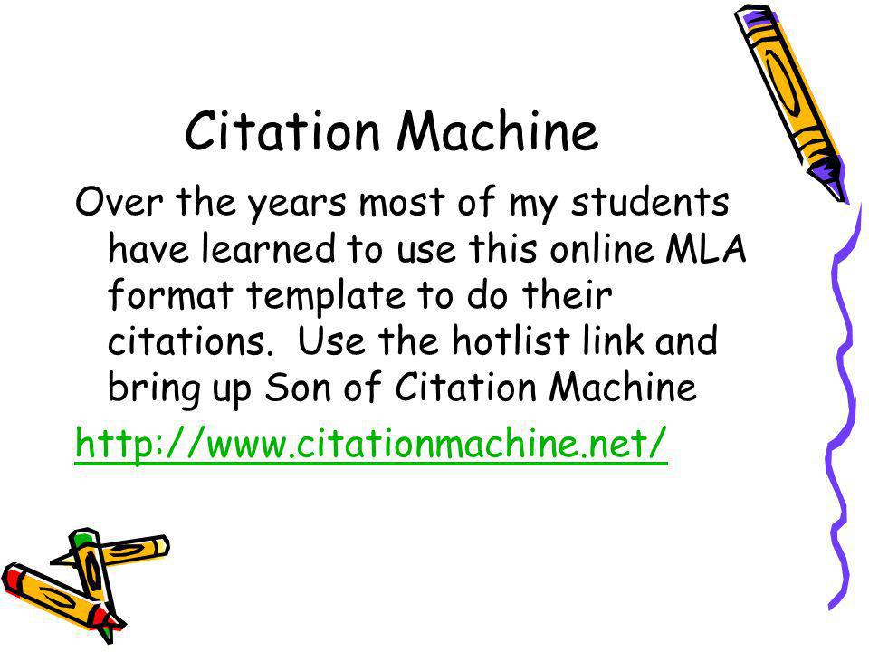 online mla citation machine