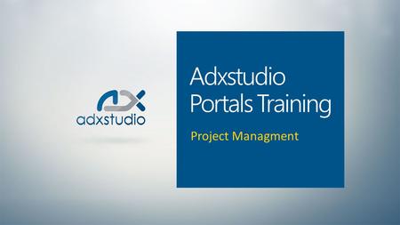Adxstudio Portals Training