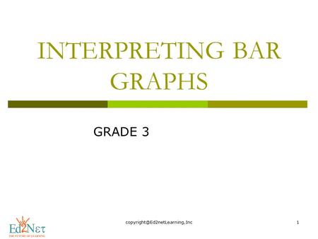 INTERPRETING BAR GRAPHS GRADE 3.