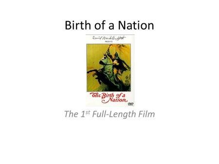 The 1st Full-Length Film