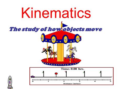Kinematics The study of how objects move. Where are You? We must start with a question.
