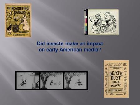Did insects make an impact on early American media?