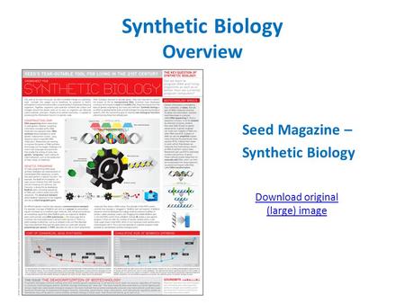 Synthetic Biology Overview